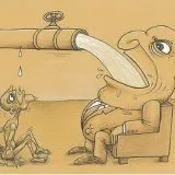fat man drinking from pipe blank meme template