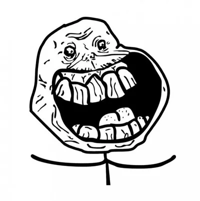 Forever Alone Happy blank meme template