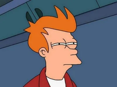 Futurama Fry blank meme template