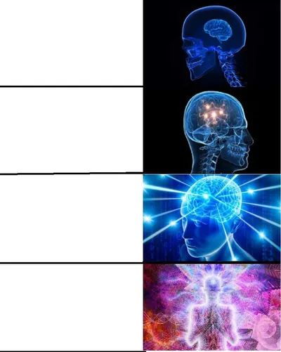 GALAXY BRAIN blank meme template