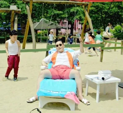 Gangnam Style blank meme template