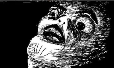 Gasp Rage Face blank meme template