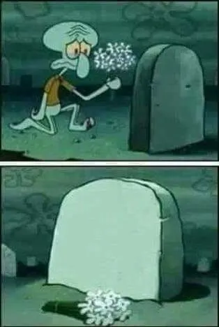 grave spongebob blank meme template