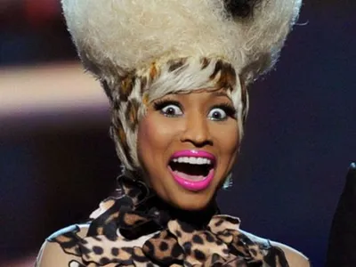 Happy Minaj blank meme template
