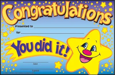 Happy Star Congratulations blank meme template