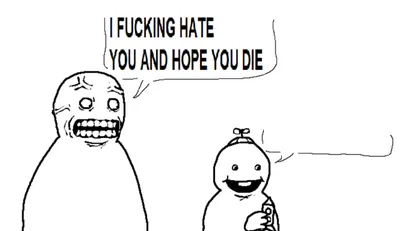 i hate you and hope you die blank meme template