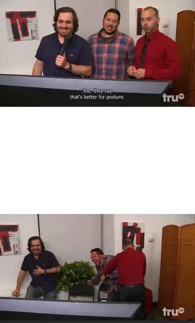 Impractical Jokers blank meme template