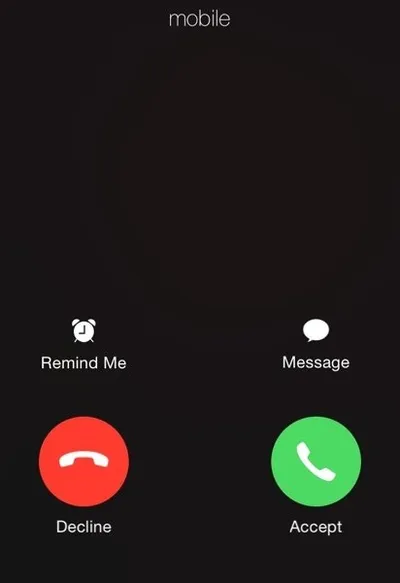Incoming call blank meme template