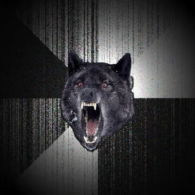 Insanity Wolf blank meme template