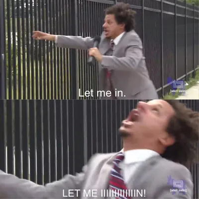 let me in blank meme template