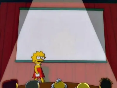 Lisa Simpson's Presentation blank meme template