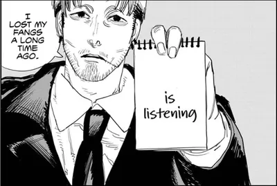 Makima is listening blank meme template