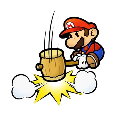 Mario Hammer Smash blank meme template