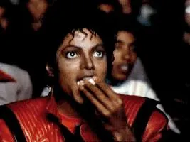 Michael Jackson Eating Popcorn blank meme template