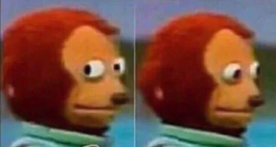 Monkey looking away blank meme template