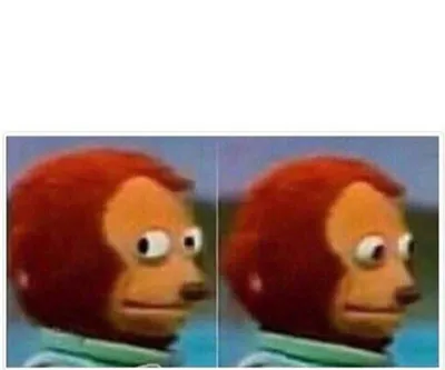 Monkey Puppet blank meme template