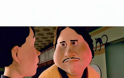 Monster house disappointed blank meme template