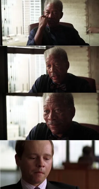 Morgan Freeman Good Luck blank meme template