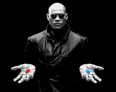 morpheus matrix blue pill red pill blank meme template