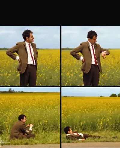Mr bean waiting blank meme template