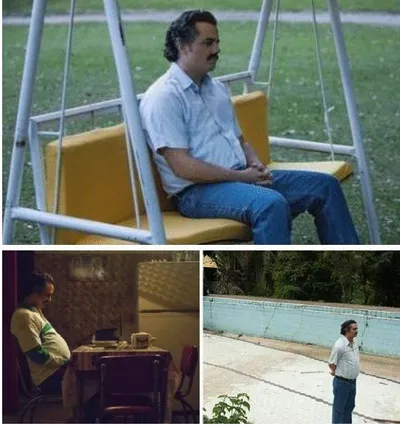 Narcos waiting blank meme template