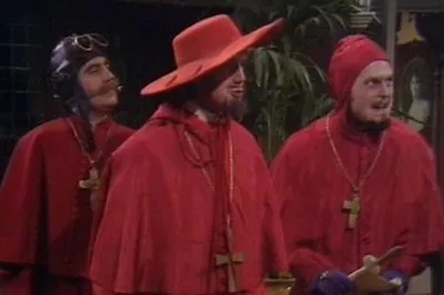 Nobody Expects the Spanish Inquisition Monty Python blank meme template