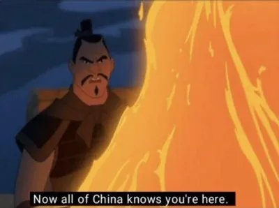 Now all of China knows you're here blank meme template