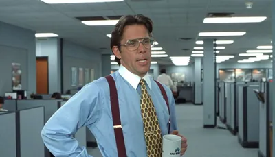 Office Space Bill Lumbergh blank meme template