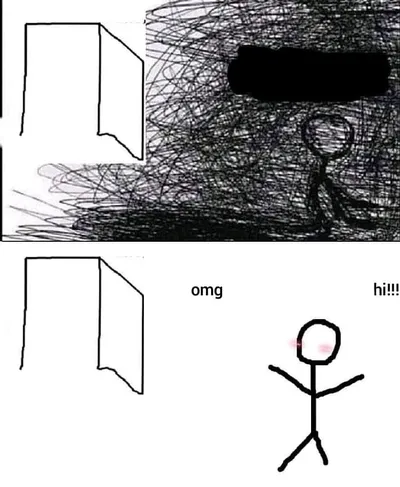 OMG hi blank meme template