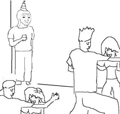 Party Loner blank meme template