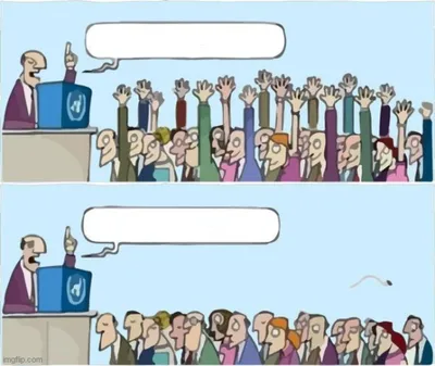 People Raising Hands blank meme template