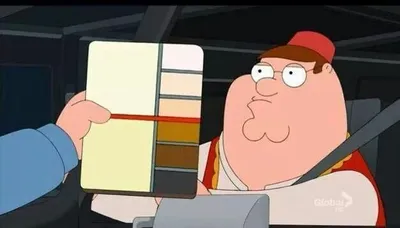 Peter Griffin skin color chart race terrorist blank blank meme template