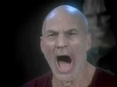 Picard Four Lights blank meme template