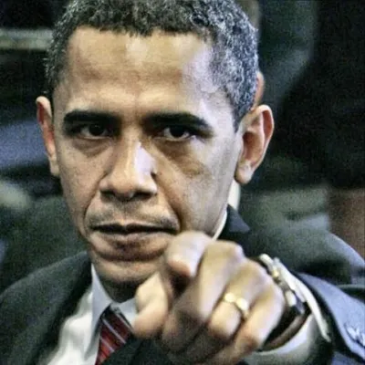Pissed Off Obama blank meme template