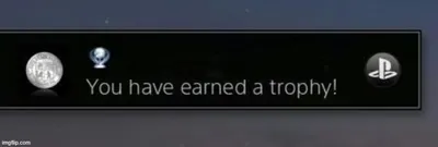 PlayStation trophy blank meme template