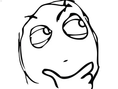 Question Rage Face blank meme template
