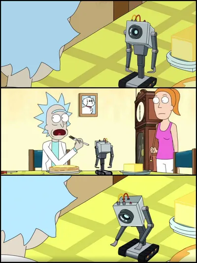 Rick and Morty Butter blank meme template