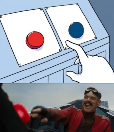 Robotnik Button blank meme template