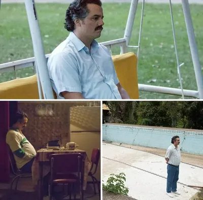 Sad Pablo Escobar blank meme template