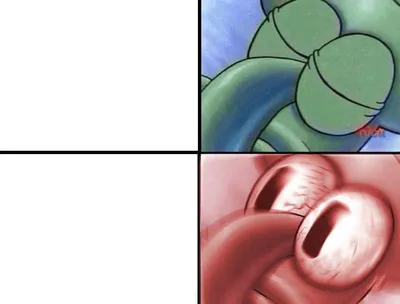 sleeping Squidward blank meme template