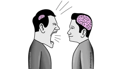 small brain yelling at big brain blank meme template