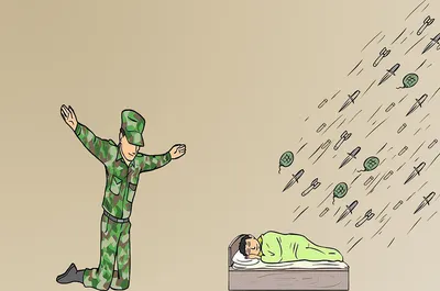 Soldier not protecting child blank meme template
