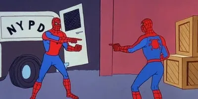 Spider Man Double blank meme template