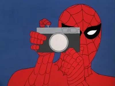 Spiderman Camera blank meme template