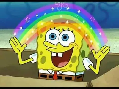 spongebob imagination blank meme template