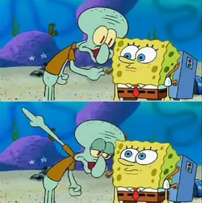 Talk To Spongebob blank meme template