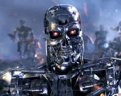 Terminator Robot T-800 blank meme template