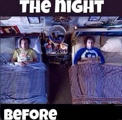 The night before blank meme template