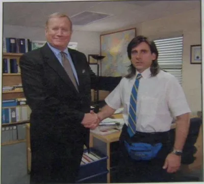 the office handshake blank meme template