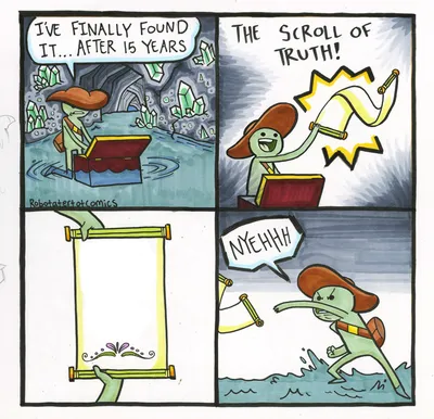 The Scroll Of Truth blank meme template